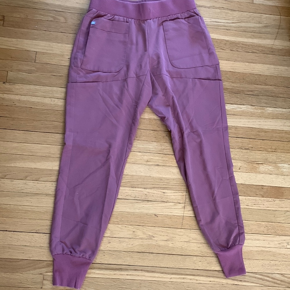 Figs Mauve Qua Joggers Small
